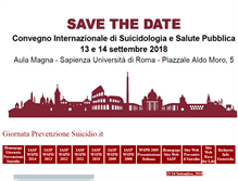 Tablet Screenshot of giornataprevenzionesuicidio.it